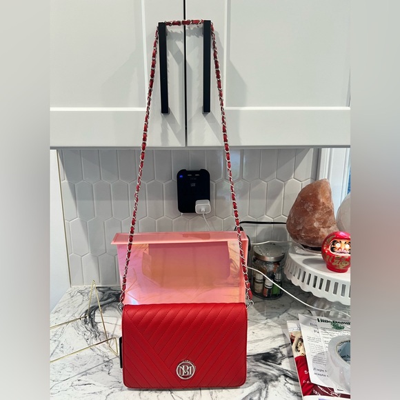 BADGLEY MISCHKA red handbag - Picture 10 of 14